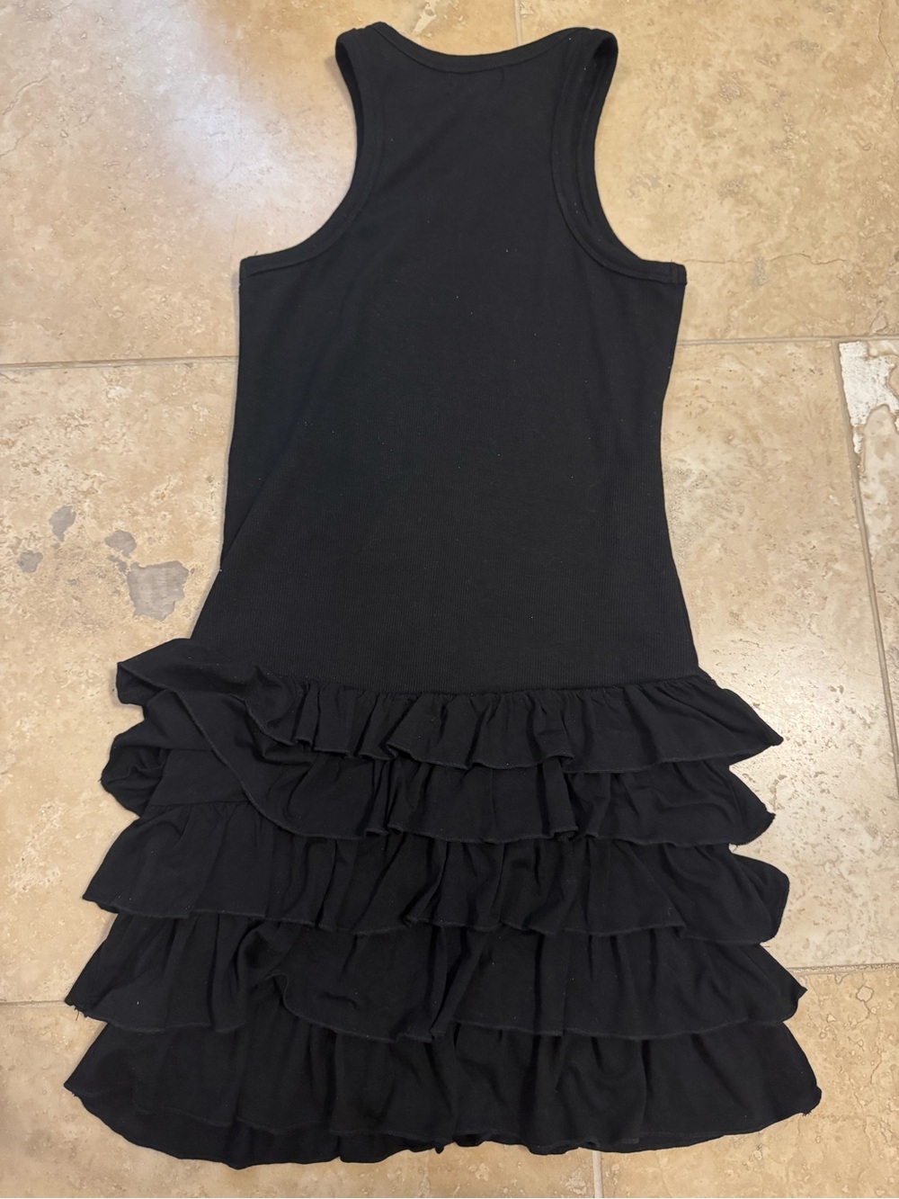 Edikted Margot Ruffle Hem Ribbed Mini Dress - Picture 3 of 4